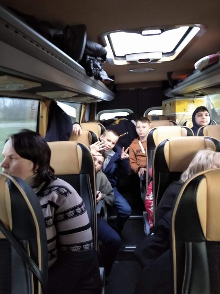 Children on the coach