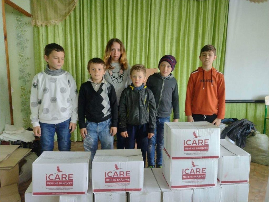 Children with their iCare packages