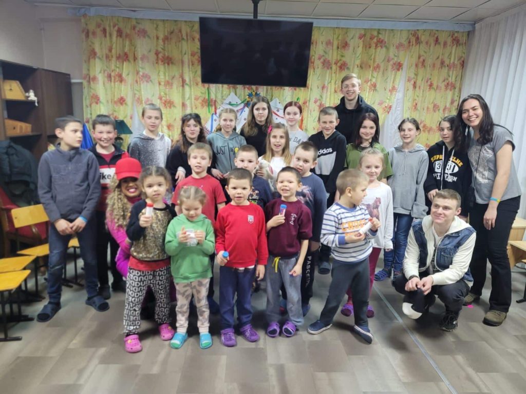 Children at Larissa's orphanage