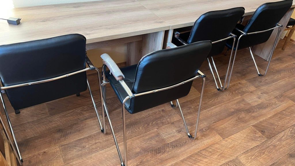 New computer desk and chairs in the Centre