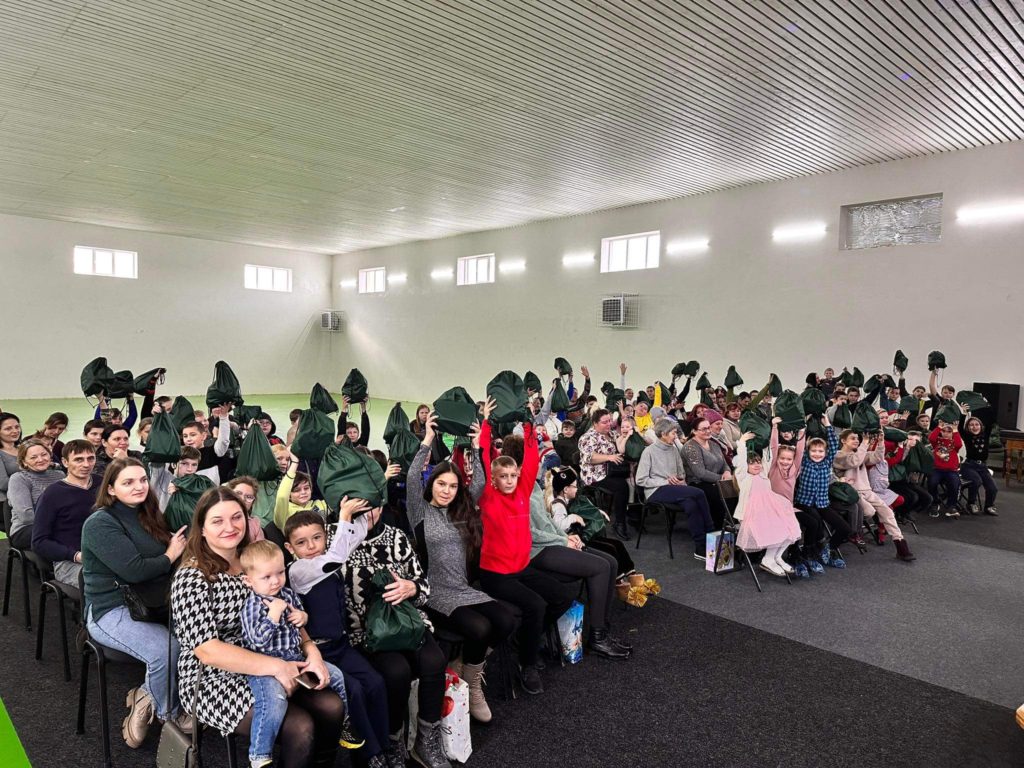 Children sat in the hall at the Centre at the event for kids with special needs.